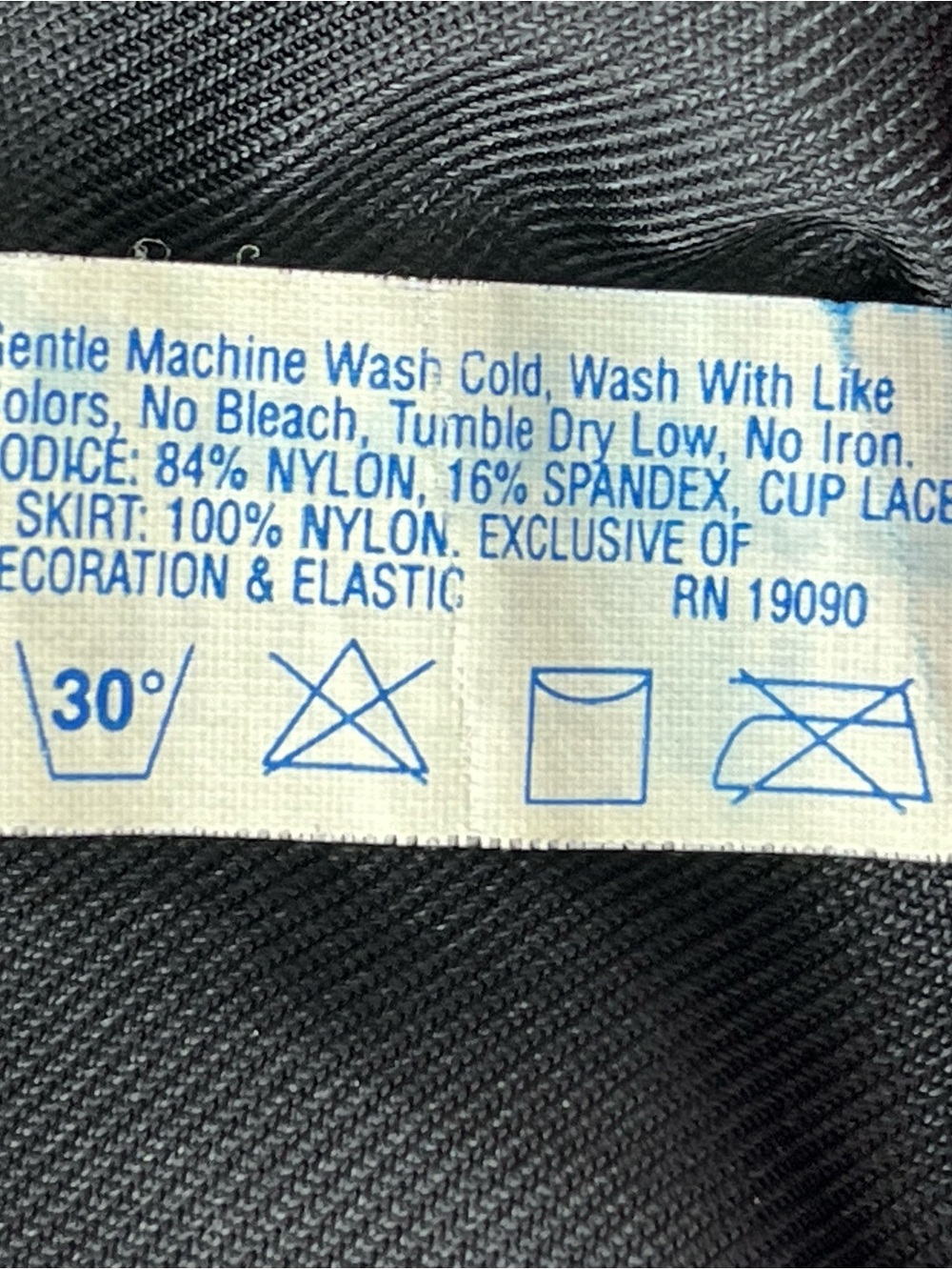 Olga Black Lace-Trim Long Nightgown dress - Picture 4 of 4